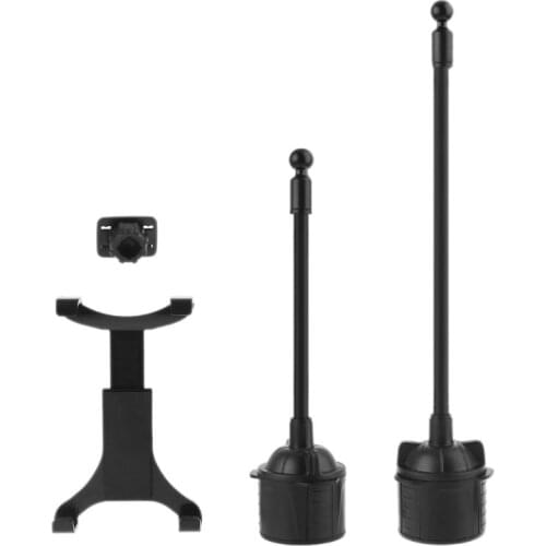 Gooseneck Car Cup Holder Mount Adjustable Flexible Neck Cradle for 7-12" Tablet