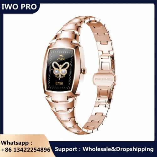 2021 New H8 Pro Smart Watch For Women Fashion Womens Watch Heart Rate Monitoring Call Reminder Fitness Bracelet For Andorid IOS
