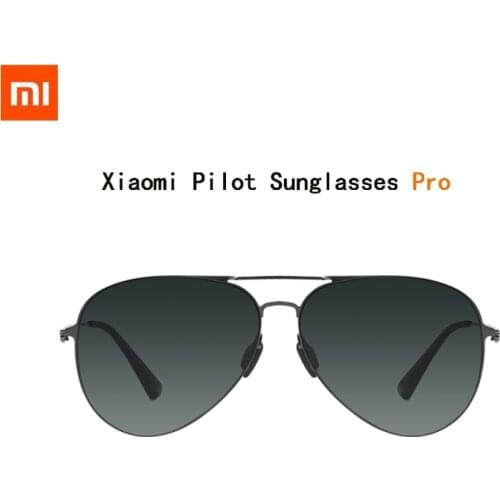 Original Xiaomi Mijia Fashion Pilot Sunglasses Pro Nylon Polarized Lens 19g Ultra light/Thin for Drive Outdoor Travel Man Woman