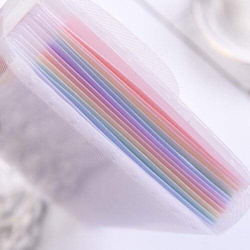 1PC Rainbow Color A6 Document Bag Cute Mini Bill Receipt File File Holder Folder Pouch Supplies Organizer Bag Grids 13 Offi G7I8