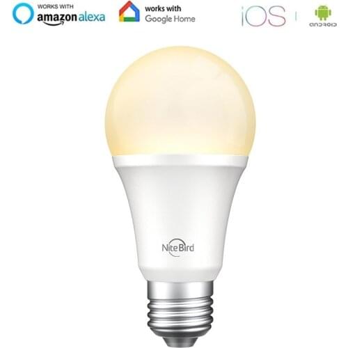 Gosund E27 8W 800 Dimmable WiFi Smart LED Lamp Bulb Warm White 2700K With Amazon Alexa Echo Dot Google Home For Smart Life APP
