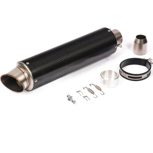 Universal 60.5mm Exhaust Muffler Pipe Motorcycle Carbon Fiber Escape with Removable DB Killer 470mm Exhaust Tips CBR1000RR RSV4