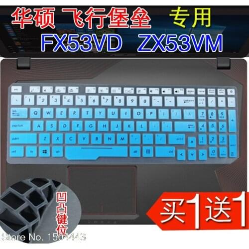 For Asus ROG Strix GL753 GL753VD GL753VE ZX553 ZX553VD GL553VD GL753VM 15.6 17.3 inch Notebook keyboard cover protector