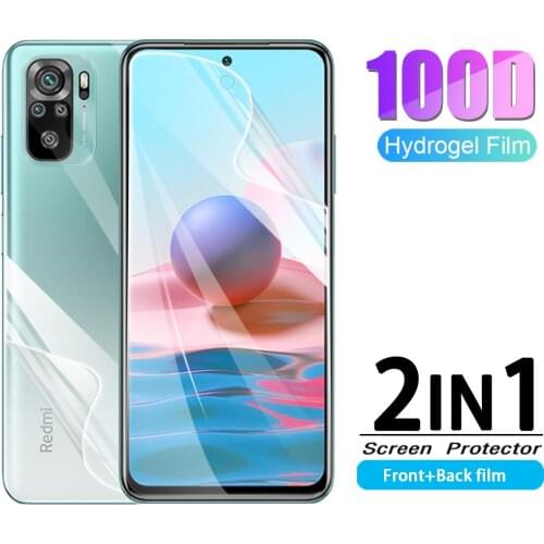 2in1 front back soft hydrogel film for Xiaomi Redmi Note 10 Pro 4G screen protector for redmi readmi note 10pro Note10 not glass