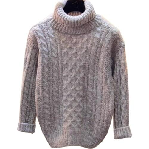 2017 High Collar Sweater Women Pullovers Autumn And Winter Korean Fashion Loose long-sleeved Sweaters Clothing Vestidos MMY50167