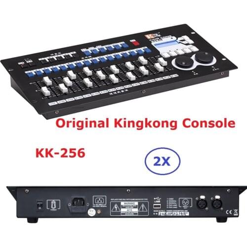 2020 Kingkong KK-256 Professional DMX Controller 256 DMX Channels Built-in 35 Graphics Stage Lighting Console Dj Equipment