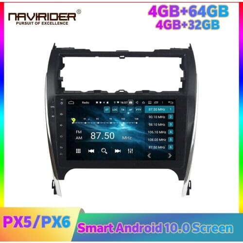 Navirider 10.2" PX6 Car Radio Multimedia Player For Toyota Camry 2013 GPS Navigation Carplay DSP Head Unit Autoradio