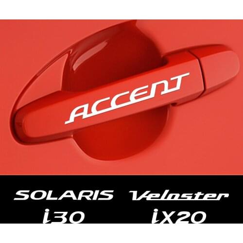 Car Wiper Door Handle PVC Stickers For hyundai Accent Elantra Tucson Solaris Sonata Santafe Veloster GDI i10 i20 Accessories