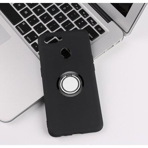 For OPPO A5s CPH1909 Global Back Ring Holder Bracket Phone Case Cover Phone TPU Soft Silicone Cases for OPPO AX7 A12 6.2"