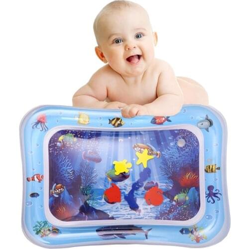Baby Inflatable Outdoor Cartoon Marine Creature Water Pad Tummy Time Playmat