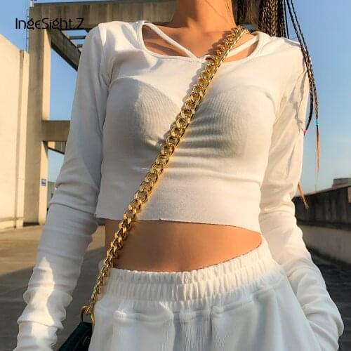 IngeSight.Z 34-110cm Chunky Thick Miami Curb Cuban Straps Bag Chains Heavy Metal Long Chains for Handbag Shoulder Bag Jewelry