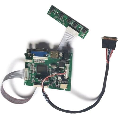 Screen LCD display drive board kit LVDS fit LTN116AT01/LTN116AT04/LTN116AT06/LTN116AT07 40-Pin 1366*768 WLED 60Hz VGA+AV