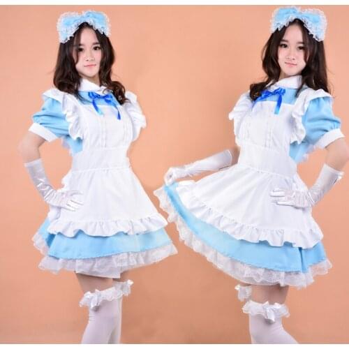 Japanese Anime cosplay costume Implicit confinement tube lolita dress women girl maid clothing