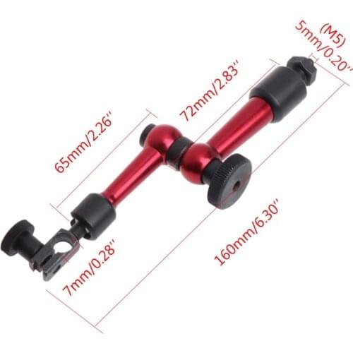 M5 Universal Flexible Magnetic Metal Base Holder Stand For Dial Indicator New