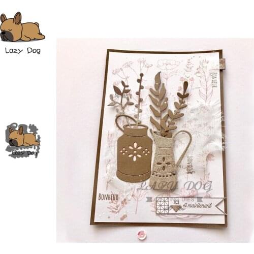Potted Plant Box Metal Cutting Dies Scrapbooking Stencil DIY Decorative Craft Embossing Die Cuts Card Making New Dies For 2019