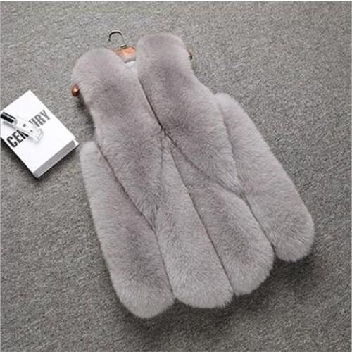 Bean Sand Color 2020 New Womens Fur Fox Fur Vest Womens Vest Fashion Sleeveless Womens Fur Coat Large Drops Type D326