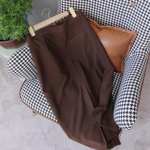 2021 Female Plus Size Womens New High-quality Bag Hip Skirt Elegant High Waist Office Business Wear Skirt Female