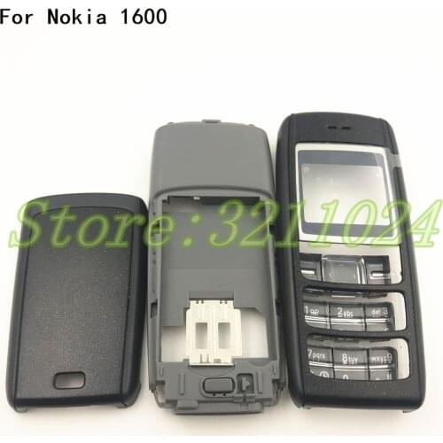 New For Nokia 1600 Full Complete Mobile Phone Housing Cover Case+English Keypad+Logo