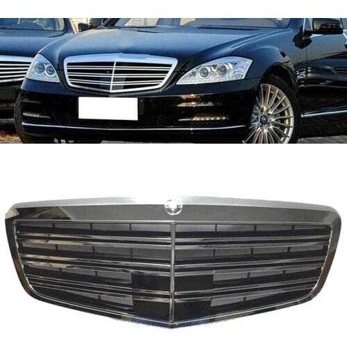Car Racing Grill ABS Exterior Molding For Mercedes Benz W221 S-Class AMG Style S350 S400 S450 S500 S550 S600 2010 2011 2012 2013