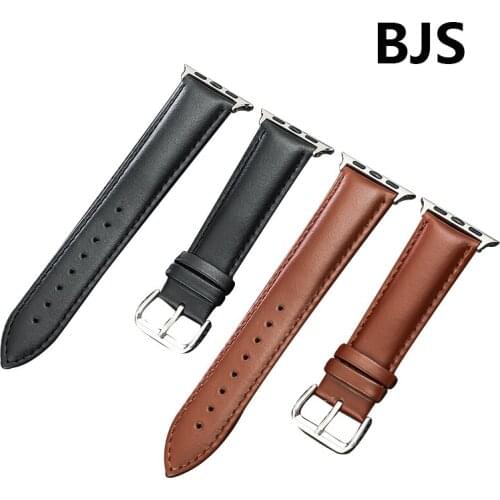 10pcs whole saleHot Sell Leather Watchband for Apple Watch Band Series 5/3/2/1Sport Bracelet 42 mm 38 mm Strap For iwatch 4 Band