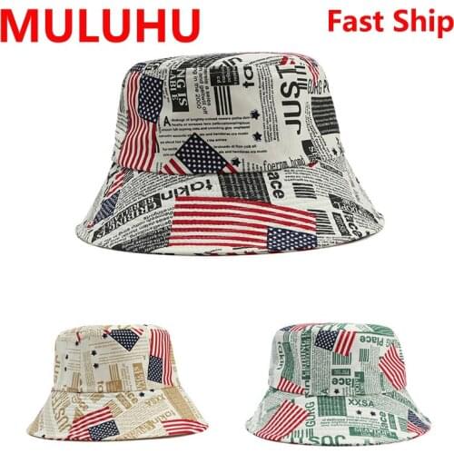 Sombrero Pescador Vintage Newspaper Print Men Women Cotton Hip Hop Cap Summer Panama Fashion Fold Sun Fishing Fisherman Hats