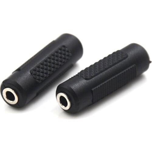 3.5 Mm Female To 3.5mm Female Jack Stereo Connector Coupler Adapter Audio Cable Extension For MP3 DVD Headphone Car