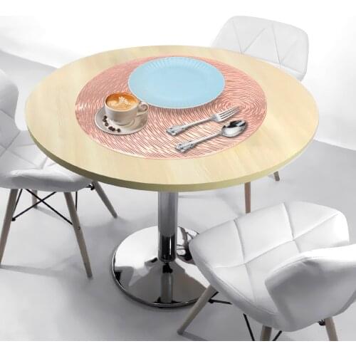 Creative Round Heat Insulation Coasters Bowl Coffee Cup Mats PVC Home Christmas Wedding Decor