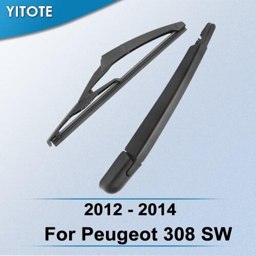 YITOTE Rear Wiper & Arm for Peugeot 308 SW 2012 2013 2014