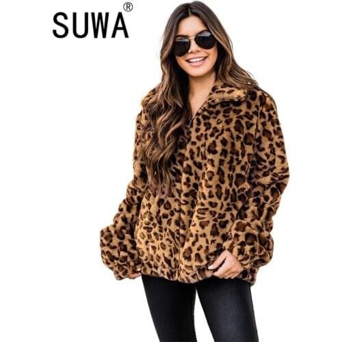 Womens Teddy Long Coat Women Casual Lapel Plush Vintage Jackets Fur Coats Ladies Streetwear Autumn Winter Outwear Warm