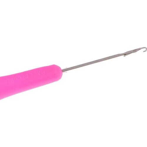 2 Pieces/Set Crochet Latch Hook Weaving Needles for Hair Micro Braid Dread Lock