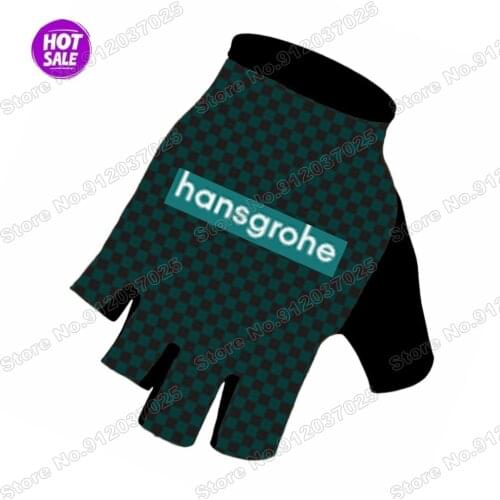 2021 Cycling Gloves Boraful Hansgrohe Team Men Bicycle Gel Half Finger Glove One Pair Size M-XL Guante Ciclismo Gant cyclisme