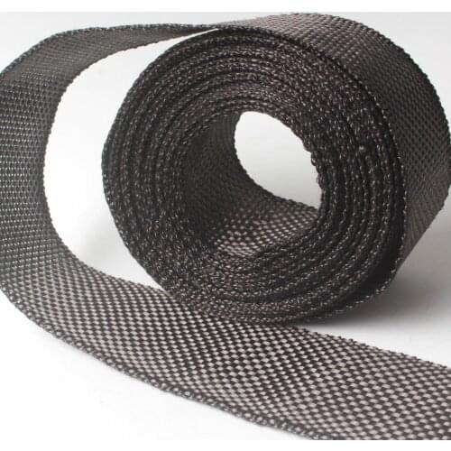 3K 280gsm Carbon Woven Webbing Strap 5cm Width x 1m Length