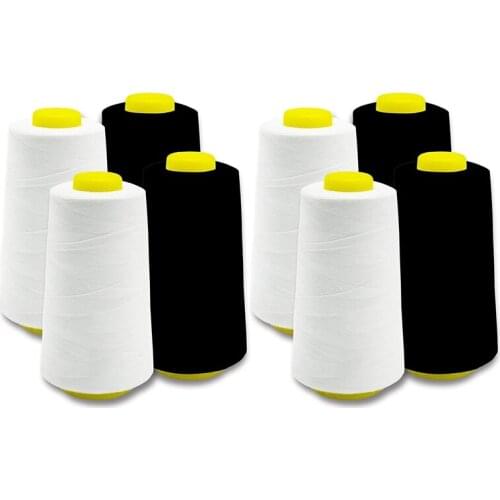 8 Pack Thread Cones 3000 Yards Each Spool Sewing Thread All-Purpose Polyester Thread For Embroidery Machine