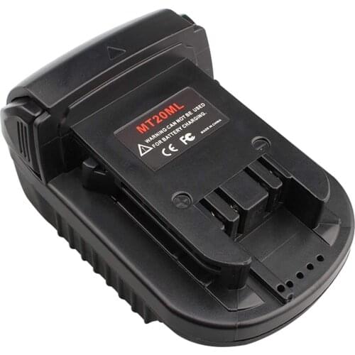 MT20ML Battery Converter Adapter For Makita 18V/20V Li-Ion Battery Bl1830 BL1840 Bl1860 Bl1815 For Milwaukee M18 Li-Ion Battery