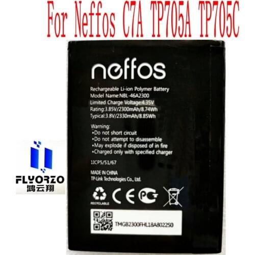 New High Quality 2300mAh NBL-46A2300 Battery For Neffos C7A TP705A TP705C Mobile Phone