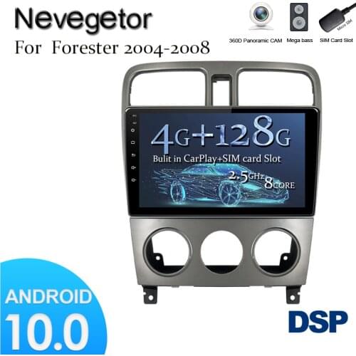 For android 10 for subaru forester spoiler 2004-2008 Car monitor Radio Multimedia Video Player Navigation GPS stereo