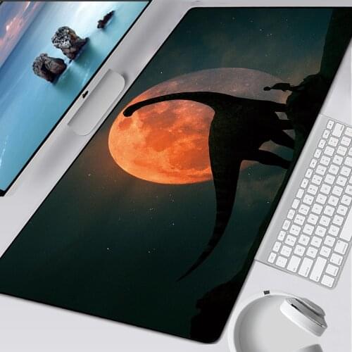 Starry Galaxy Stars Sky Big Mouse Pad XL Printed Desk Mat with Natural Rubber Precision Hemming Pad Game Accessories Gaming Pad