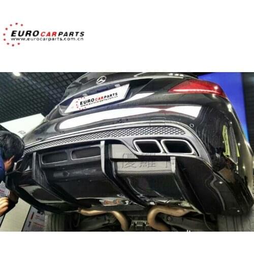 C63 PSM diffuser fit for C-class W205 C63 to PSM carbon fiber diffuser for C63 14-16y carbon fiber rear diffuser