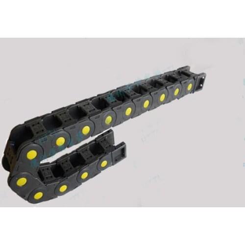 Transmission Chains 25x57mm 25x50mm 1M Non Snap-Open Side Plastic Towline Cable Drag Chain CO2 Laser Engraving Cutting Machine