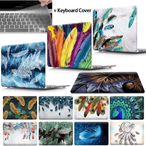 For Apple MacBook Air Pro Retina 11 12 13 15 / Pro 13 15 16 with Touch Bar- Feather Hard Shell Laptop cover case + keyboard skin