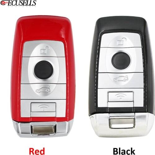 4 Button Remote Car Key Shell Case Housing Cover Uncut Blade for Rolls-Royce Phantom Style for B-MW F 3 5 7 Series Black or Red