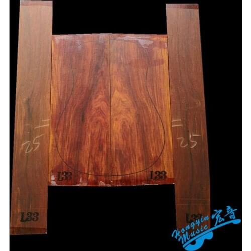 South America Cocobollo Rosewood Wood For 41inch Guitar Back And Side Kit Guitar Panel DIY Handmade Materials