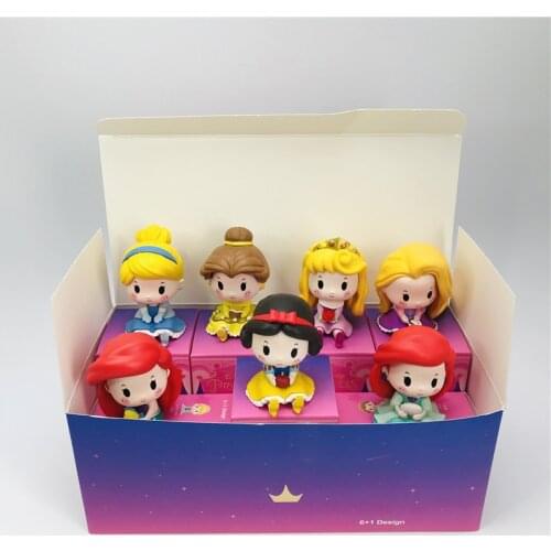 Disney Anime Figures Blind Box Aisha Princess Model Figure Toys Anime Box Toys for Girls Cartoon Children Birthday Gifts Toy