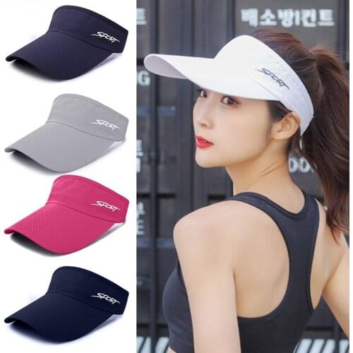 Tennis Caps Men Women Adjustable Sport Headband Classic Sun Sports Visor Hat Running Caps Tennis Beach Hat Outdoor Sports Hat