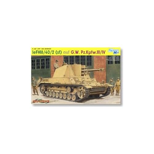 1/35 scale model Dragon 6710 le.FH18 / 40/2 (sf) auf G.W.Pz.Kpfw.III / IV