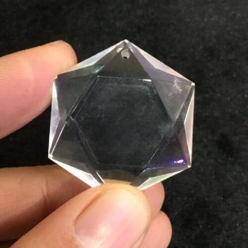 Natural Clear Quartz Crystal Carved Star David Rock Crystal Spiritual Reiki Healing Stone