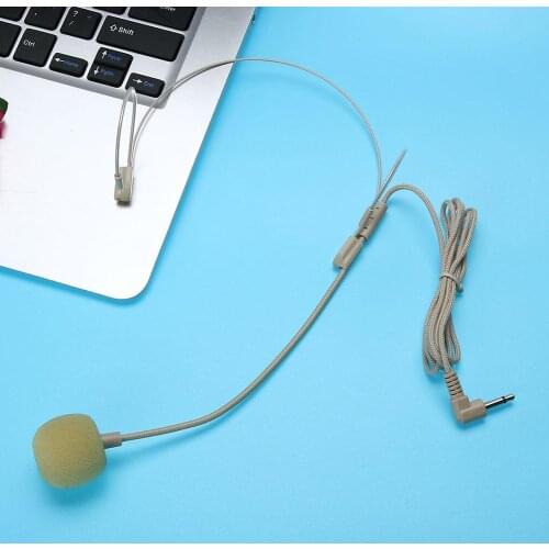 Headset Invisible Headworn Microphone Teacher Tour Guide Performance Head Microphone for Stage Loudspeakers Voice Amplifier TV