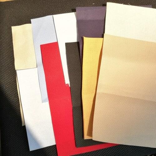 Oneroom 5pcs larger than 15x15cm random count color size Aida cloth 18ct 28ct 40ct cross stitch fabric canvas DIY handcraft s