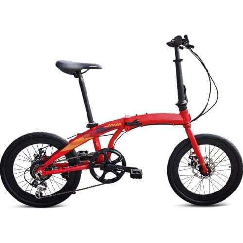 Folding bicycle aluminum alloy 20-inch 7-speed variable speed disc brake men and women portable bicycles for work and school