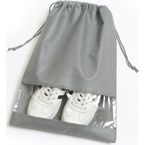 Newest Waterproof Shoes Bag Pouch Storage Travel Bag Non-Woven Laundry Organizador Portable Tote Drawstring Bag Organizer Cover